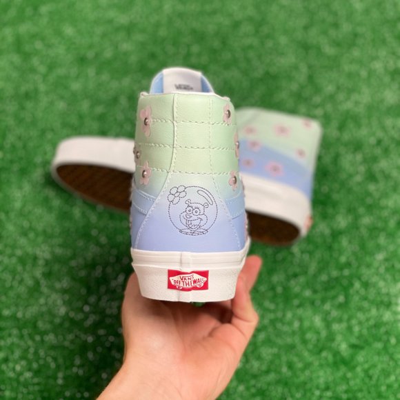 Vans x Spongebob Sandy Liang SK8-Hi Mens Shoes Blue Flower VN0A38GF9ZM NEW  Sz 9